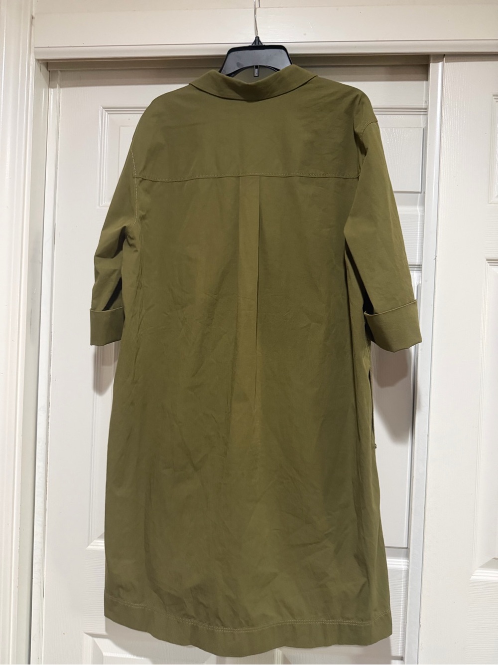 Lafayette 148 green olive shift dress size xl - Picture 6 of 9